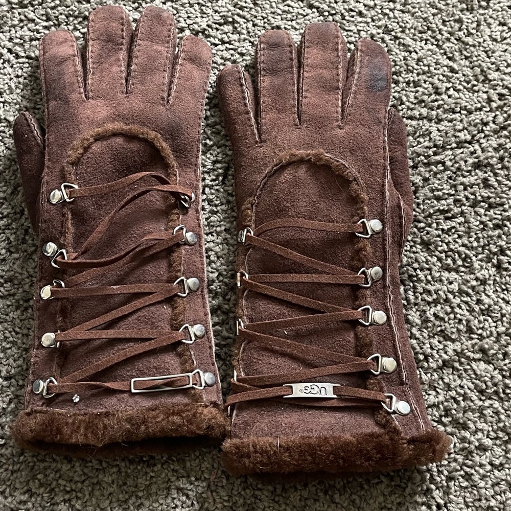 UGG Dark Brown Plush Accessory
